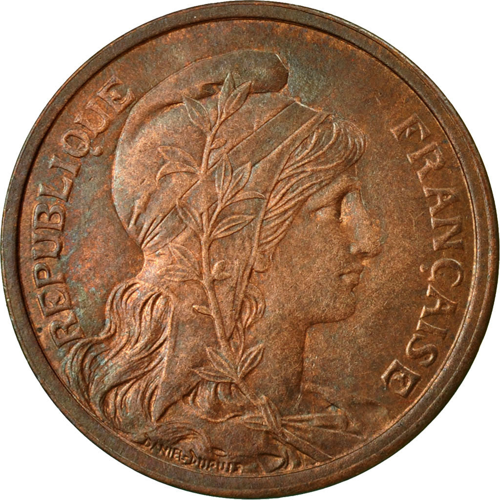 Coin, France, Dupuis, 2 Centimes, 1912, Paris, AU(55-58), Bronze, KM:841, Le