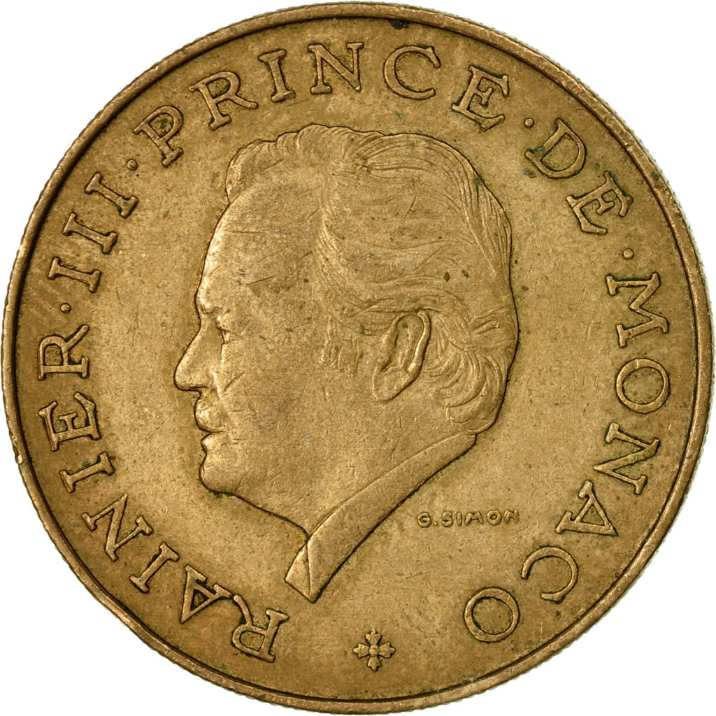 Monnaie, Monaco, Rainier III, 10 Francs, 1982, TB+, Copper-Nickel-Aluminum