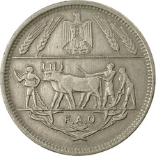 Coin, Egypt, 10 Piastres, 1970/AH1390, EF(40-45), Copper-nickel, KM:418