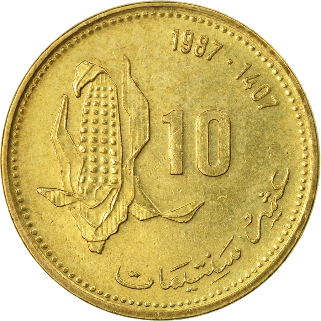Moneta, Marocco, al-Hassan II, 10 Santimat, 1987/AH1407, Paris, BB