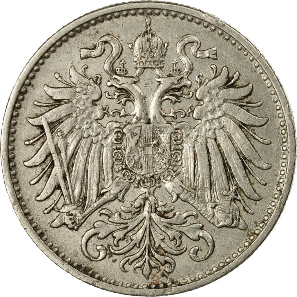 Coin, Austria, Franz Joseph I, 10 Heller, 1894, EF(40-45), Nickel, KM:2802
