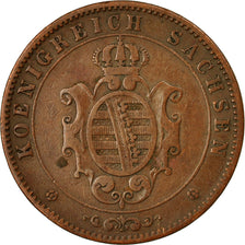 Monnaie, Etats allemands, SAXONY-ALBERTINE, Johann, 5 Pfennig, 1862, Dresde