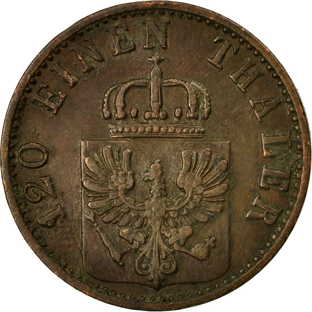 Coin, German States, PRUSSIA, Wilhelm I, 3 Pfennig, 1868, Berlin, EF(40-45)
