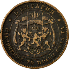 Coin, Bulgaria, Alexander  I, 5 Stotinki, 1881, VF(30-35), Bronze, KM:2