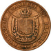 Monnaie, États italiens, TUSCANY, Provisional Government, 5 Centesimi, 1859