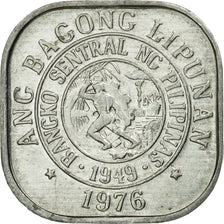 Coin, Philippines, Sentimo, 1976, MS(60-62), Aluminum, KM:205