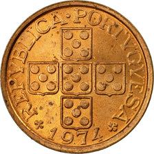 Coin, Portugal, 20 Centavos, 1974, MS(63), Bronze, KM:595