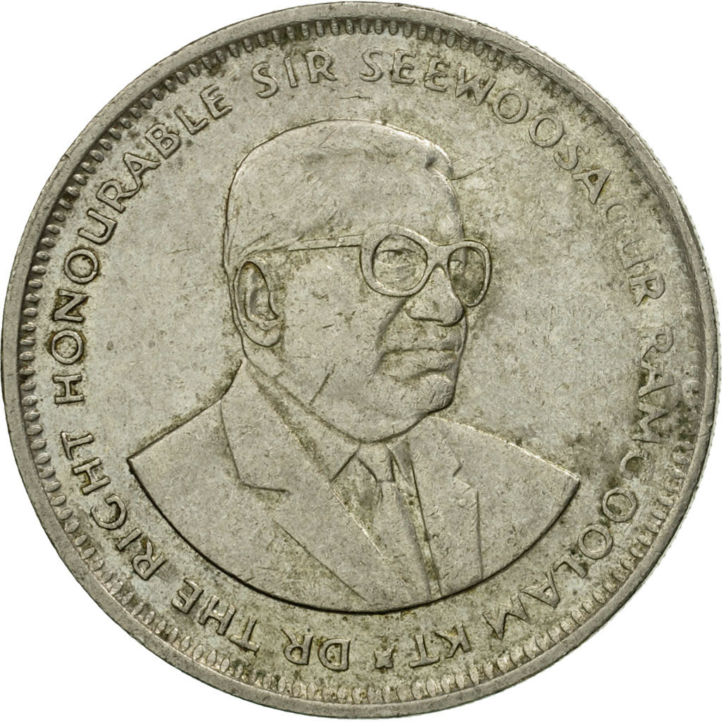 Munten, Mauritius, Rupee, 1993, ZF, Copper-nickel, KM:55