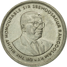 Monnaie, Mauritius, 20 Cents, 1993, TTB, Nickel plated steel, KM:53