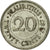 Moneta, Mauritius, 20 Cents, 1987, MB, Acciaio placcato nichel, KM:53