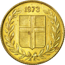 Coin, Iceland, 50 Aurar, 1973, EF(40-45), Nickel-brass, KM:17