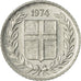 Coin, Iceland, 10 Aurar, 1974, AU(55-58), Aluminum, KM:10a