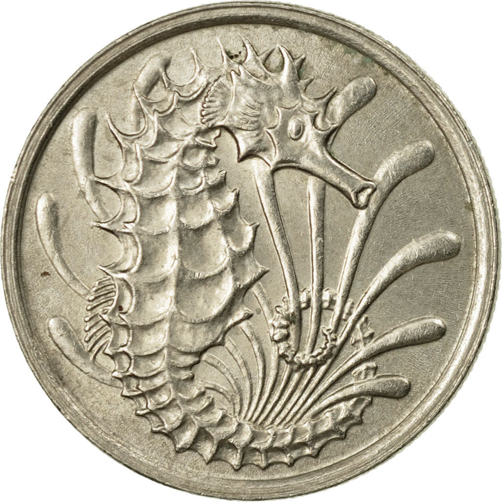 Coin, Singapore, 10 Cents, 1976, Singapore Mint, VF(30-35), Copper-nickel, KM:3