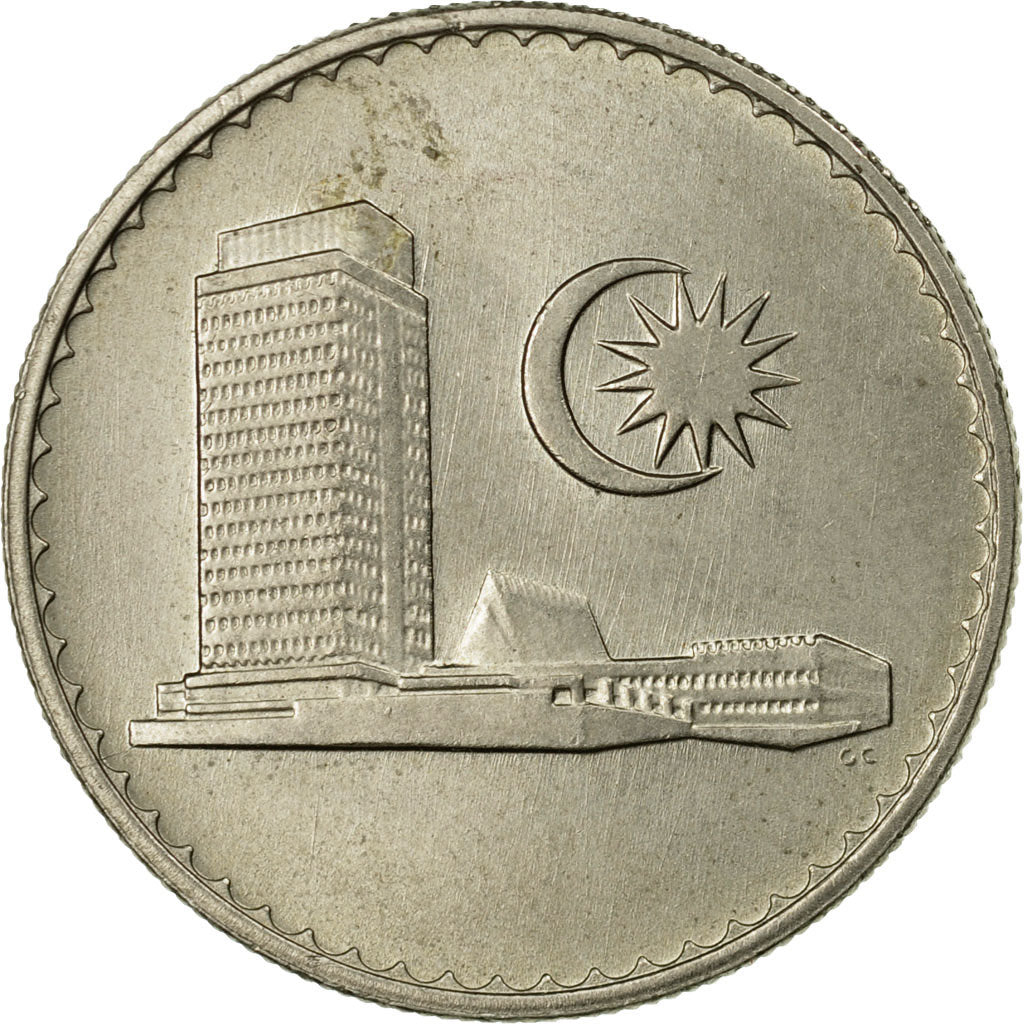 Coin, Malaysia, 20 Sen, 1976, Franklin Mint, AU(55-58), Copper-nickel, KM:4