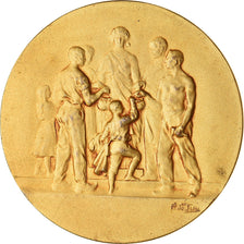 France, Medal, Savings Bank, caisse d'Epargne du Havre, 1965, AU(55-58), Gilt
