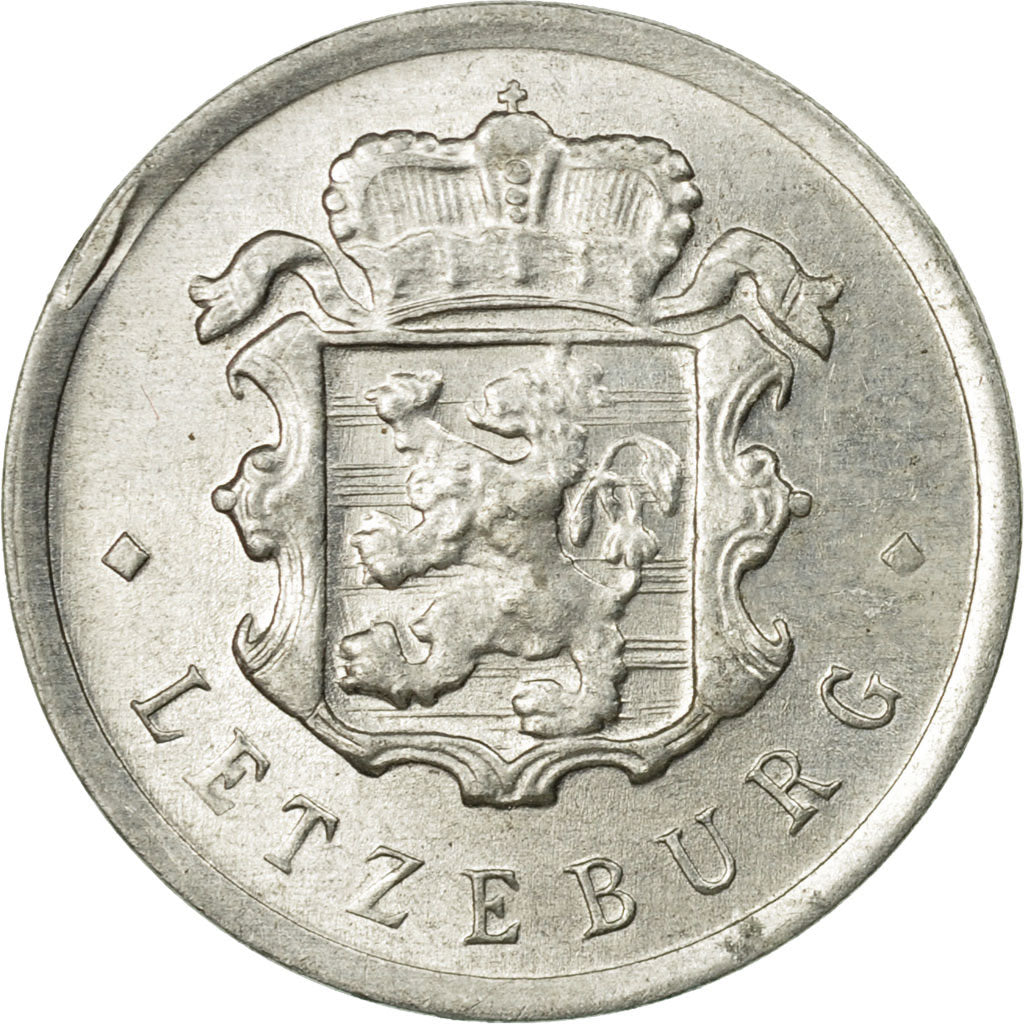 Coin, Luxembourg, Jean, 25 Centimes, 1967, MS(60-62), Aluminum, KM:45a.1