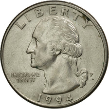 Coin, United States, Washington Quarter, Quarter, 1994, U.S. Mint, Philadelphia