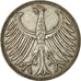 Coin, GERMANY - FEDERAL REPUBLIC, 5 Mark, 1951, Stuttgart, EF(40-45), Silver