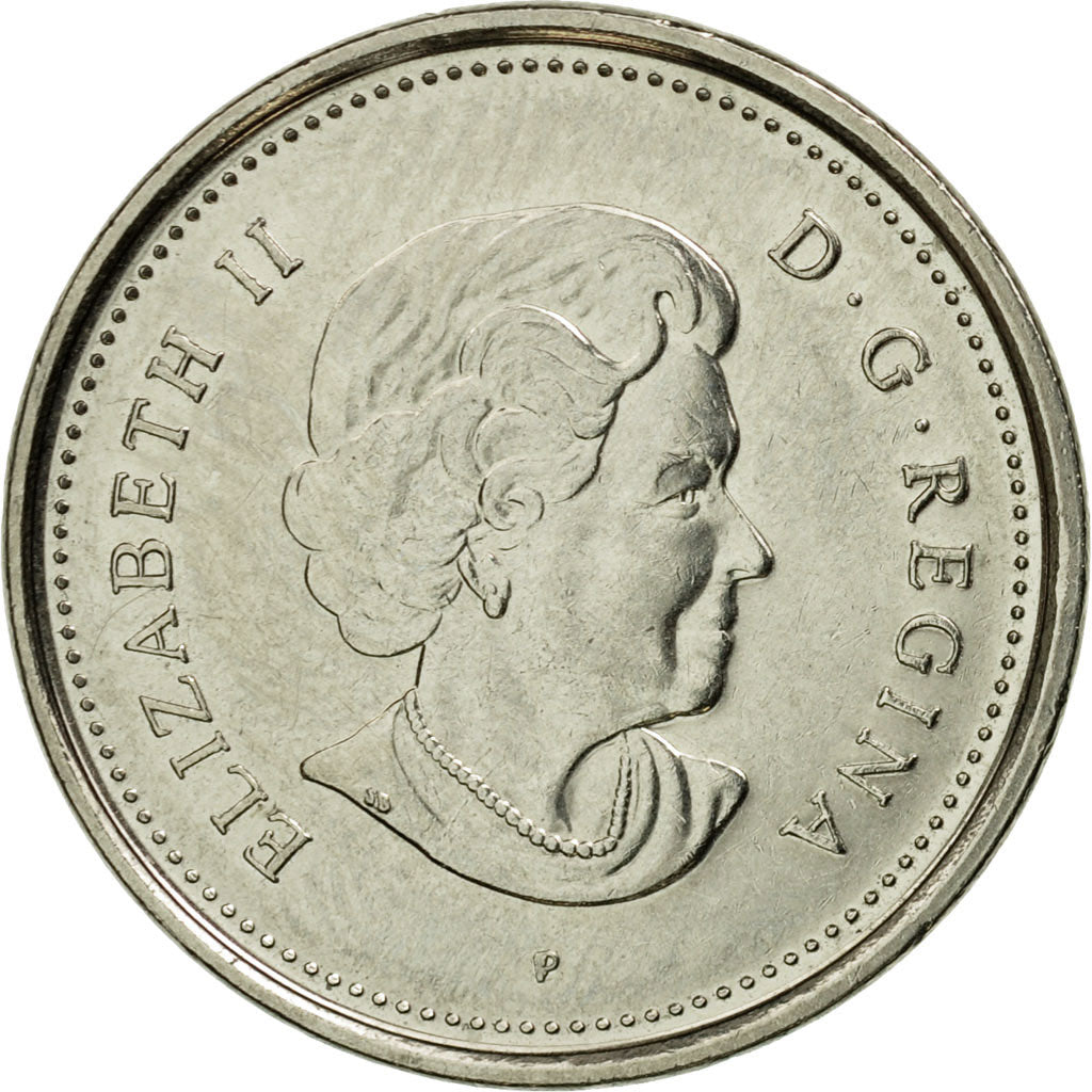 Coin, Canada, Elizabeth II, 5 Cents, 2005, Royal Canadian Mint, AU(55-58)