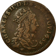 Principality of Arches-Charleville, Charles II, Liard, 1655, Charleville