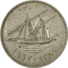 Moneda, Kuwait, Jabir Ibn Ahmad, 100 Fils, AH 1382/1962, MBC, Cobre - níquel
