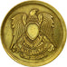 Coin, Egypt, 10 Milliemes, 1973/AH1393, EF(40-45), Brass, KM:435