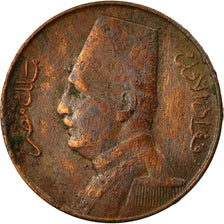 Moneta, Egitto, Fuad I, Millieme, 1929/AH1348, BB, Bronzo, KM:344