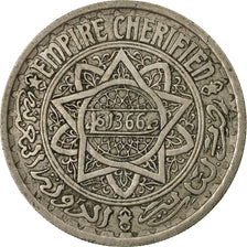 Monnaie, Maroc, Mohammed V, 20 Francs, AH 1366/1947, Paris, TTB, Copper-nickel