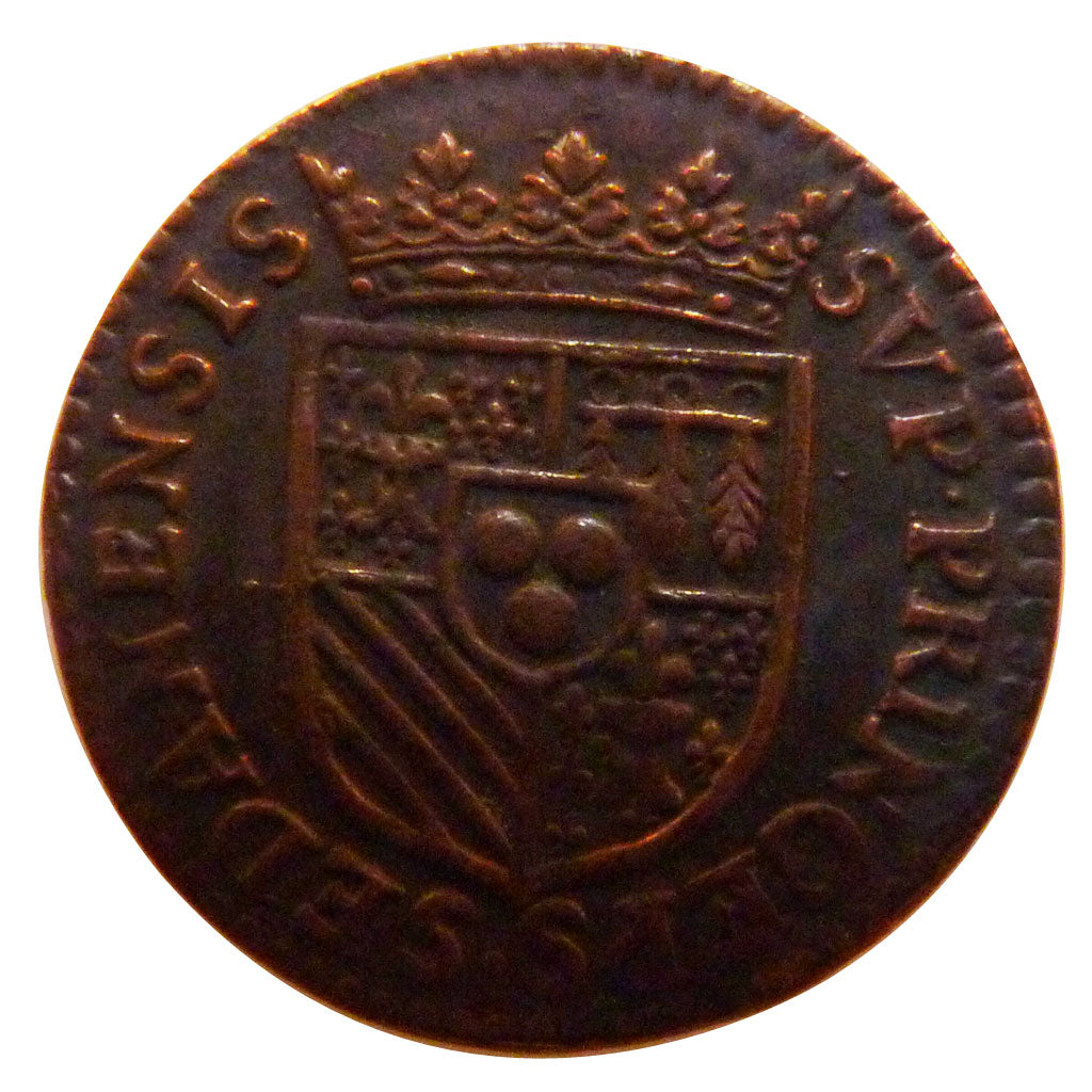 FRANCE, Liard, 1613, AU(50-53), Copper, Boudeau #1843, 4.60