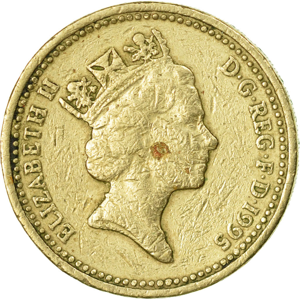 Münze, Großbritannien, Elizabeth II, Pound, 1995, S, Nickel-brass, KM:969