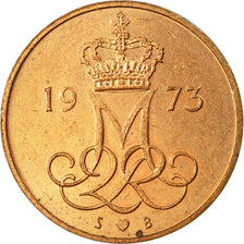 Moneta, Danimarca, Margrethe II, 5 Öre, 1973, Copenhagen, SPL-, Ferro placcato