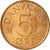 Coin, Denmark, Margrethe II, 5 Öre, 1973, Copenhagen, VF(30-35), Copper Clad