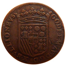 FRANCE, Liard, 1681, AU(50-53), Copper, Boudeau #1853, 3.30