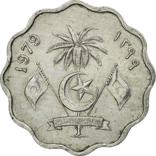 Coin, MALDIVE ISLANDS, 10 Laari, 1979/AH1399, EF(40-45), Aluminum, KM:46a