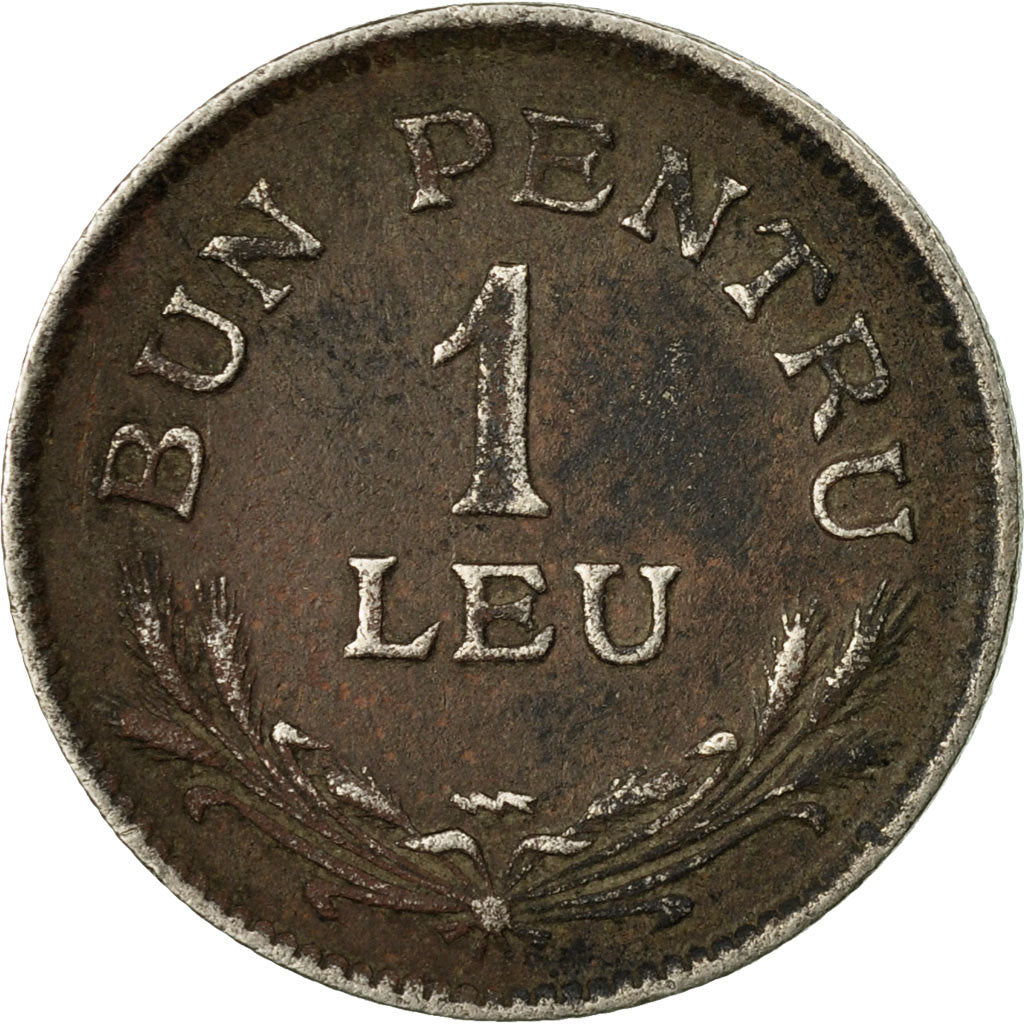Monnaie, Roumanie, Ferdinand I, Leu, 1924, B+, Copper-nickel, KM:46