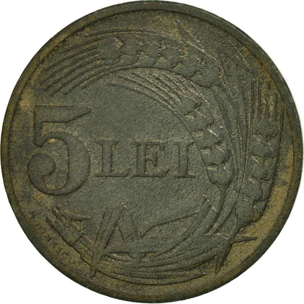 Coin, Romania, Mihai I, 5 Lei, 1942, F(12-15), Zinc, KM:61