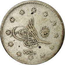 Coin, Turkey, Abdul Hamid II, Kurush, 1883/AH1293, Qustantiniyah, EF(40-45)