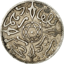 Coin, Morocco, 'Abd al-Aziz, 1/2 Dirham, 1899/AH1317, Paris, EF(40-45), Silver