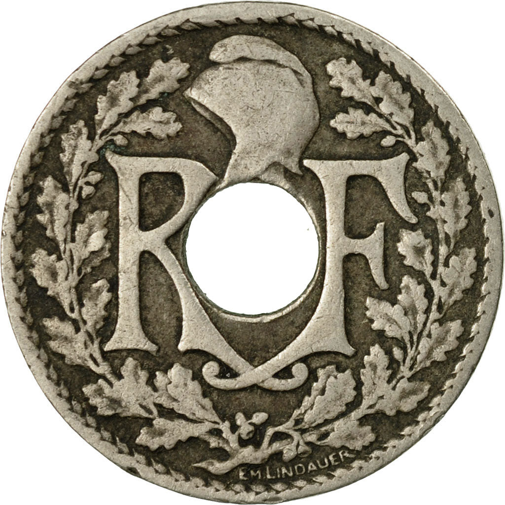 Munten, Frankrijk, Lindauer, 10 Centimes, 1921, Paris, FR, Copper-nickel