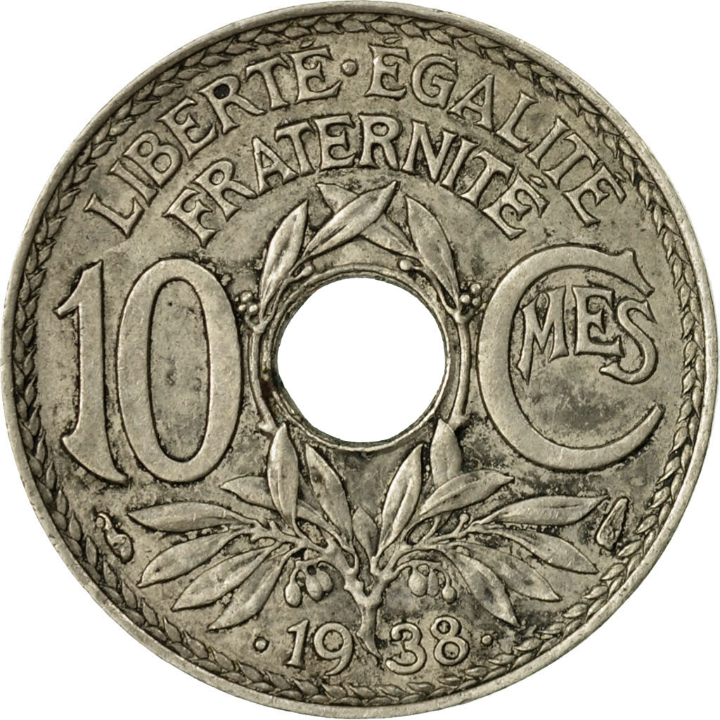 Moneda, Francia, Lindauer, 10 Centimes, 1932, Paris, MBC, Cobre - níquel