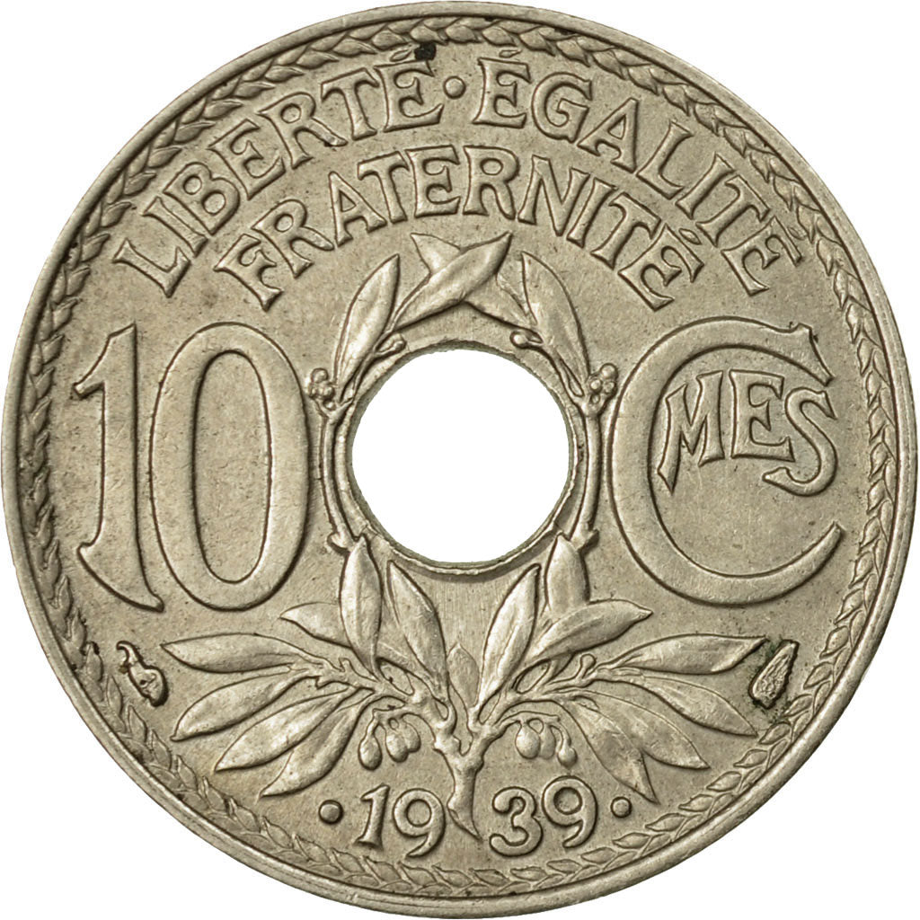 Munten, Frankrijk, Lindauer, 10 Centimes, 1936, Paris, FR+, Copper-nickel