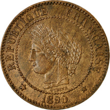 Coin, France, Cérès, 2 Centimes, 1890, Paris, EF(40-45), Bronze, KM:827.1, Le