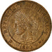 Coin, France, Cérès, 2 Centimes, 1890, Paris, EF(40-45), Bronze, KM:827.1, Le