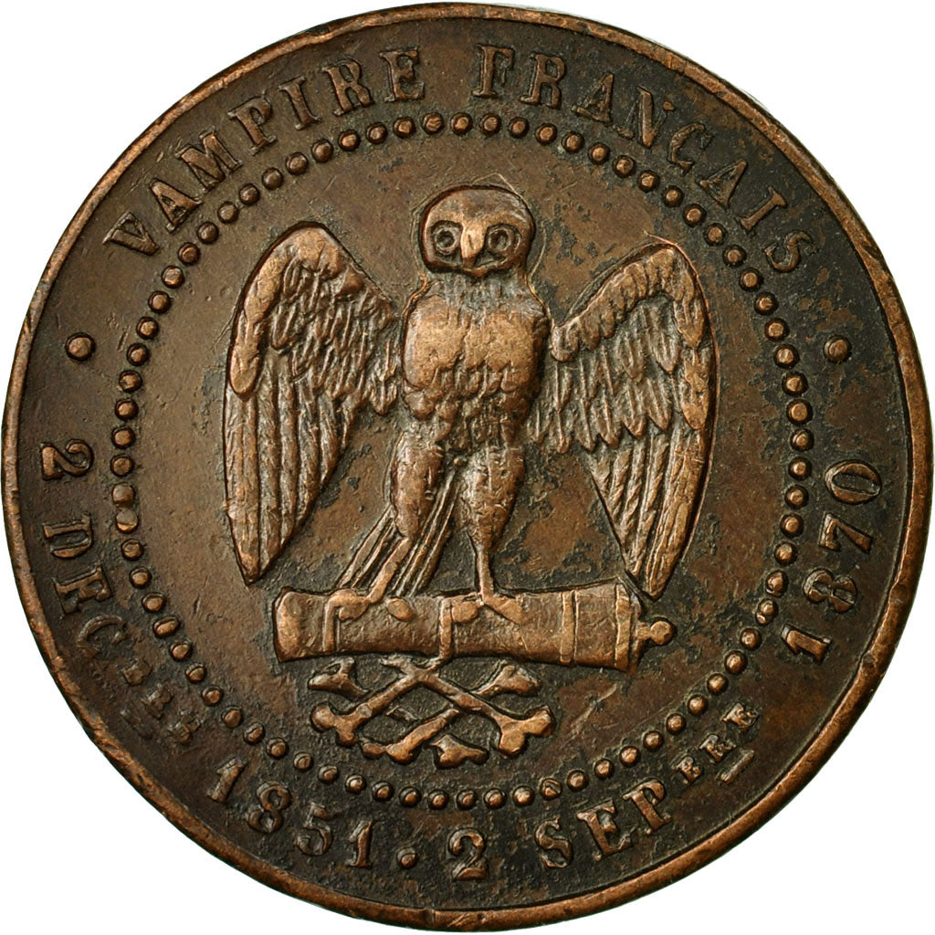 Coin, France, 5 Centimes, 1871, Paris, AU(50-53), Copper