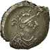 Moneda, Justinian I, Half Siliqua, Constantinople, MBC+, Plata