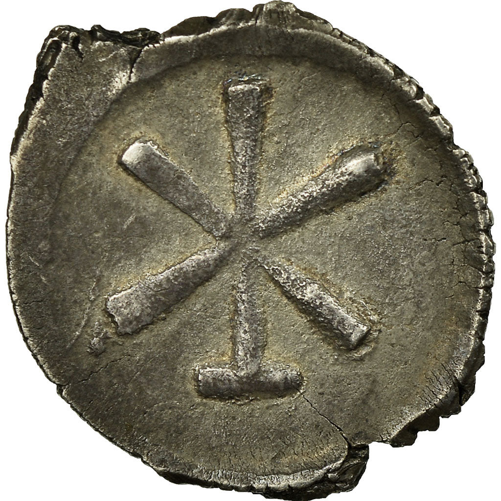 Coin, Justinian I, Half Siliqua, Constantinople, AU(50-53), Silver