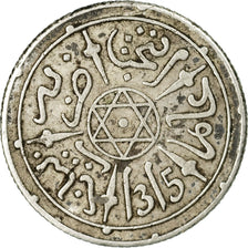 Coin, Morocco, 'Abd al-Aziz, 1/2 Dirham, 1897/AH1315, Paris, VF(30-35), Silver