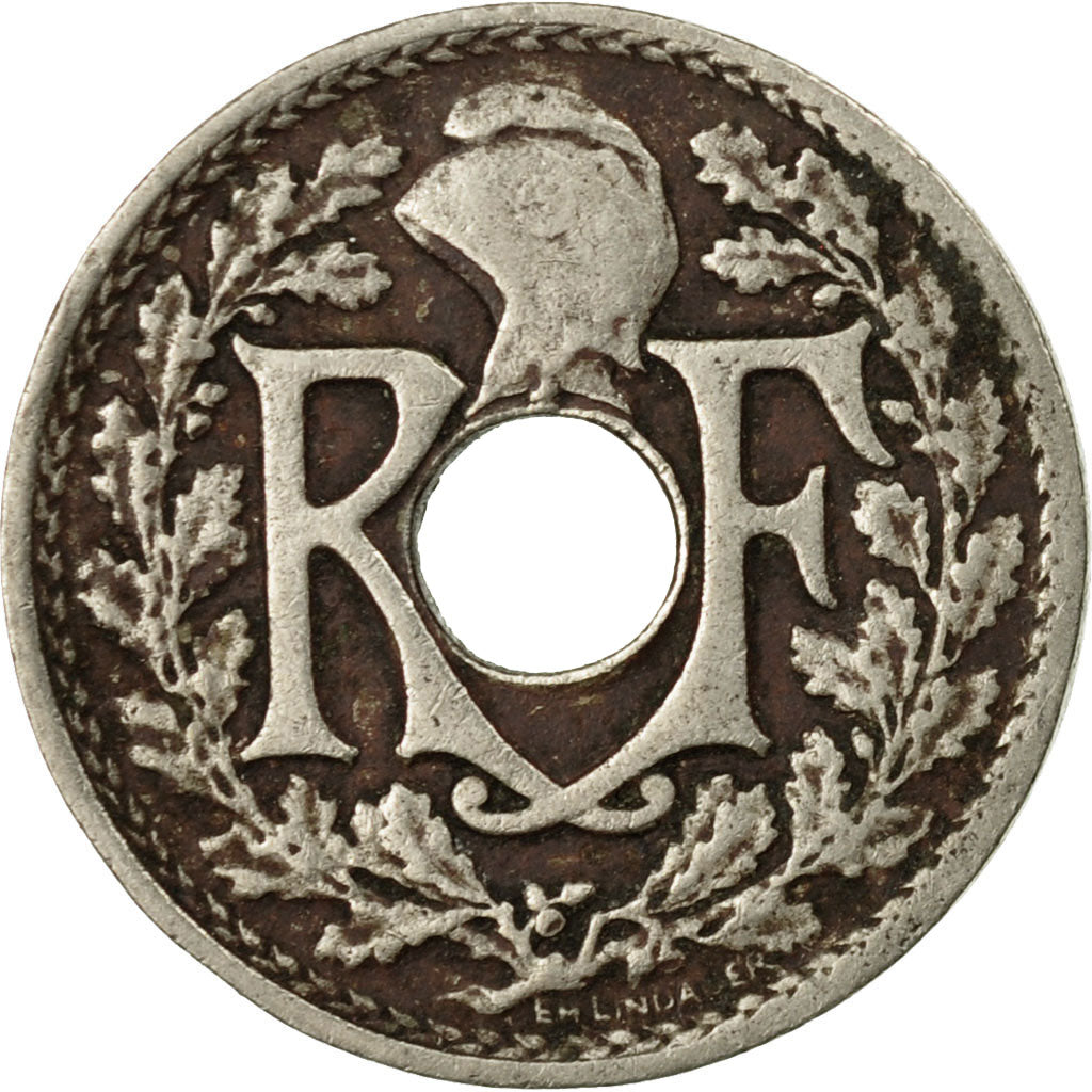 Coin, France, Lindauer, 5 Centimes, 1922, Poissy, VF(20-25), Copper-nickel