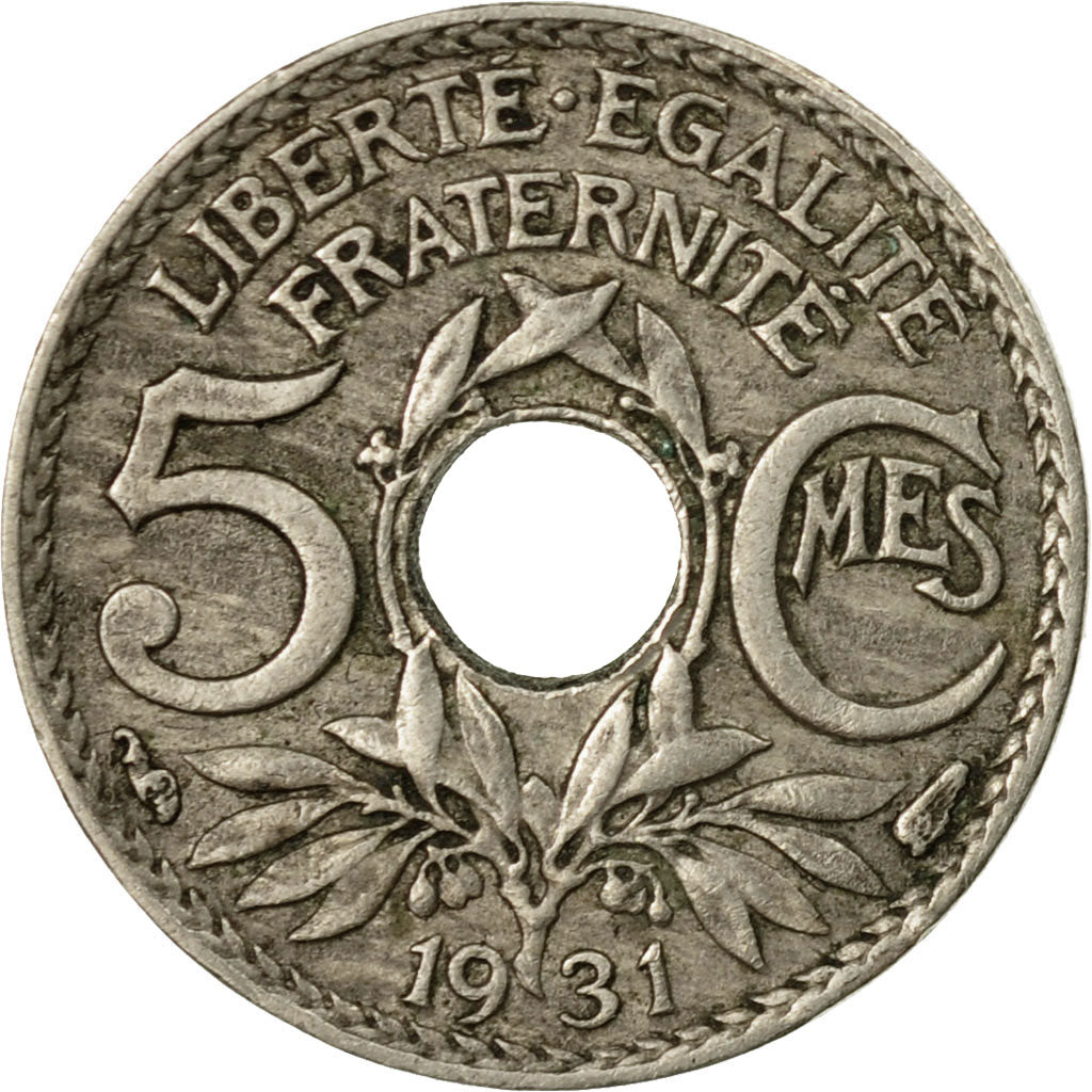 Münze, Frankreich, Lindauer, 5 Centimes, 1931, Paris, SS, Copper-nickel