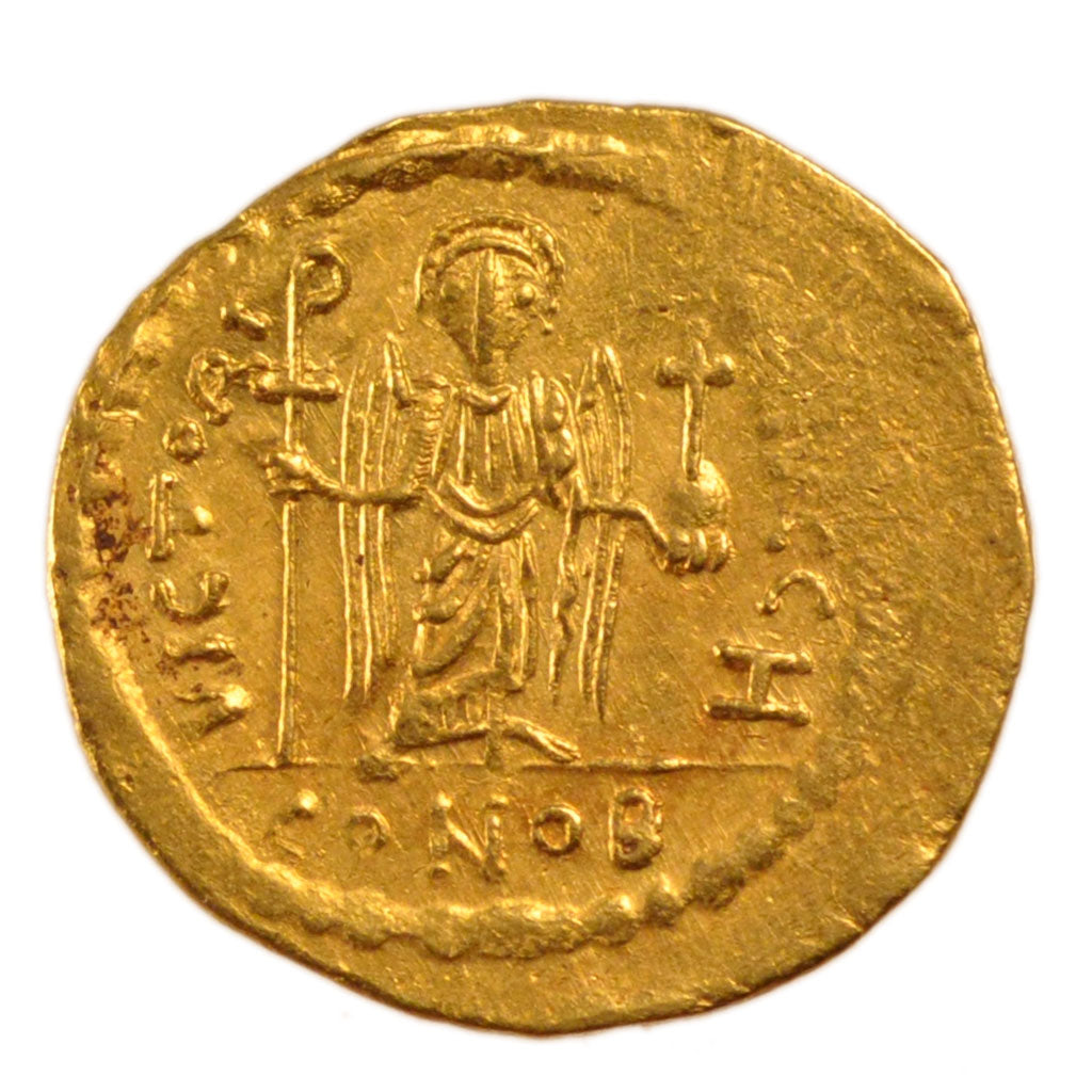 Maurice Tiberius 582-602, Solidus, Constantinople, AU(50-53), Gold, 4.30